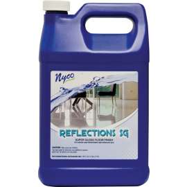 nyco NL90422-900104 Floor Polish, 128 oz, Liquid, Acrylic Polymer, White