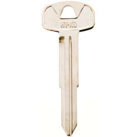 HY-KO 11010KK2 Automotive Key Blank, Brass, Nickel, For: Kia Vehicle Locks
