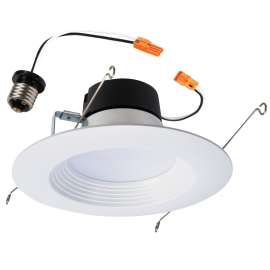 HALO LT5 Series LT560WH6930R-CA Retrofit Trim, 8 W, 120 V, LED Lamp, White, Matte