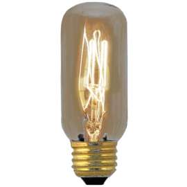 Feit Electric BP60T12/RP Incandescent Bulb, 60 W, T12 Lamp, Medium E26 Lamp Base, 150 Lumens, 2200 K Color Temp