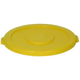 CONTINENTAL COMMERCIAL Huskee 3201YW Receptacle Lid, 32 gal, Plastic, Yellow, For: Huskee 3200 Container