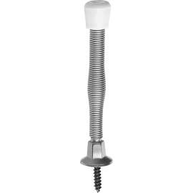 National Hardware 830112 Door Stop, 3 in Projection, Steel, Satin Nickel