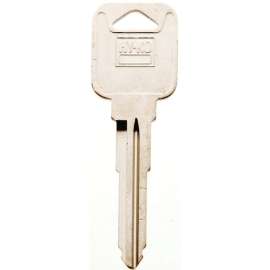 HY-KO 11010MZ19 Automotive Key Blank, Brass, Nickel, For: Mazda Vehicle Locks
