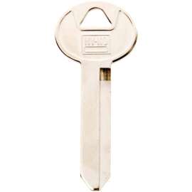 HY-KO 11010H50 Key Blank, Brass, Nickel, For: Ford Vehicle Locks