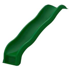 PLAYSTAR PS 8824 Scoop Wave Slide, Polyethylene, Green, For: 48 in Play Deck
