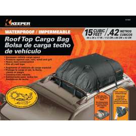 KEEPER 07203 Roof Top Bag, 15 cu-ft Capacity, 44 in L, 34 in W, Cargo