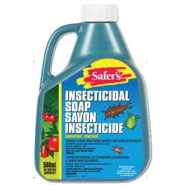 Safer 01-2022CAN Insecticidal Soap, Liquid, Spray Application, 500 mL Can