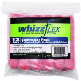 WHIZZ 44214 Paint Roller Cover, 1/2 in Thick Nap, 6-1/2 in L, Polyester Cover