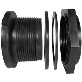GREEN LEAF TF 34P-E Tank Fitting, 3/4 in, FPT, Polypropylene