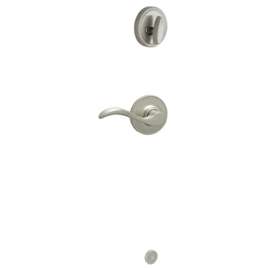 Schlage J Series JH59SEV619RH Seville Inside Handleset, 3 Grade, Brass, Satin Nickel, Right Hand