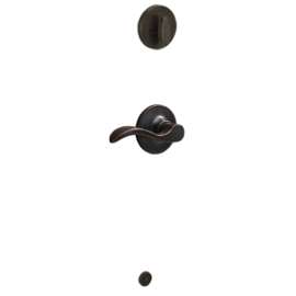 Schlage J Series JH59SEV716RH Seville Inside Handleset, 3 Grade, Brass, Aged Bronze, Right Hand