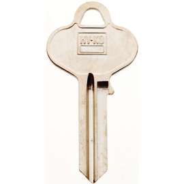 HY-KO 11010RU4 Key Blank, Brass, Nickel, For: Russwin and Corbin Cabinet, House Locks and Padlocks