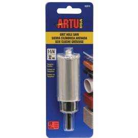 ARTU 02810 Hole Saw, 1-1/4 in Dia, 2-1/4 in D Cutting, 5/8-18 Arbor, Tungsten Carbide Cutting Edge