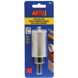 ARTU 02820 Hole Saw, 1-3/8 in Dia, 2-1/4 in D Cutting, 5/8-18 Arbor, Tungsten Carbide Cutting Edge