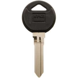 HY-KO 12005MZ13 Automotive Key Blank, Brass/Plastic, Nickel, For: Mazda Vehicle Locks