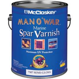 McCloskey Man O’ War 80-7507 080.0007507.007 Spar Varnish, Semi-Gloss, 1 gal