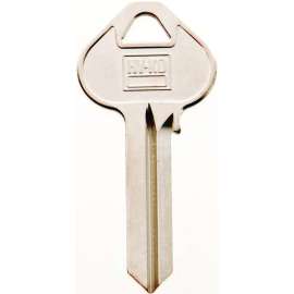 HY-KO 11010RU46 Key Blank, Brass, Nickel, For: Russwin and Corbin Cabinet, House Locks and Padlocks