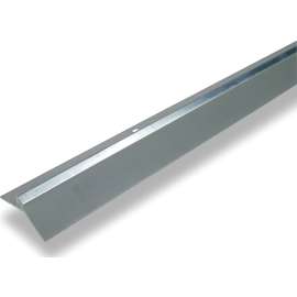 Climaloc CF10530 Door Sweep, 36 in L, 1-3/8 in W, Aluminum Flange, Vinyl Insert