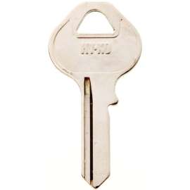 HY-KO 11010M4 Key Blank, Brass, Nickel, For: Master Cabinet, House Locks and Padlocks