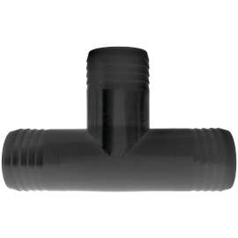 GREEN LEAF T38P Hose Adapter Tee, Polypropylene, Black