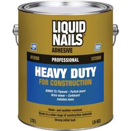 Liquid Nails 5119878 Construction Adhesive, Tan, 3.78 L Cartridge