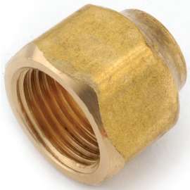 Anderson Metals 754020-0604 Nut, 3/8 x 1/4 in, Flare, Brass