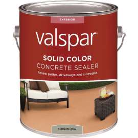 Valspar 024.0082020.007 Solid Color Acrylic, Gray, Liquid, 1 gal Pail