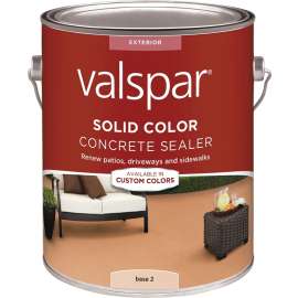 Valspar 82020 Series 024.0082022.007 Solid Color Concrete Sealer, White, Liquid, 1 gal Pail