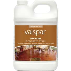 Valspar 82070 Series 024.0082071.007 Concrete Etching Stain, Marble, Coffee, Liquid, 1 gal