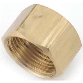 Anderson Metals 730081-10 Tube Cap, 5/8 in, Compression, Brass