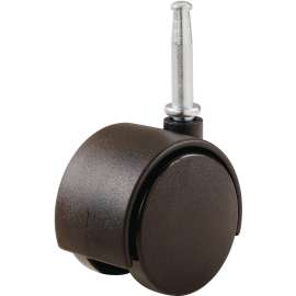 Shepherd Hardware 9410 Twin Wheel Caster, 1-1/2 in Dia Wheel, 40 lb Load, Nylon, Black