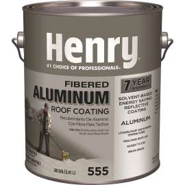 Henry HE555042 Roof Coating, Aluminum, 3.41 L Can, Liquid
