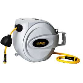 POWER JET BL-GW050 Retractable Power Hose Reel, 5/8 in Hose, 50 ft L Hose