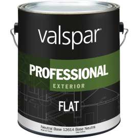 Valspar 12600 Series 12614C Latex Paint, Flat, 1 gal