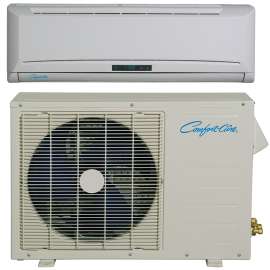 Comfort-Aire SMH09SC-0-25-KIT Mini-Split Air Conditioner, 115 V, 9000 Btu Cooling, 12.7 EER, Remote Control