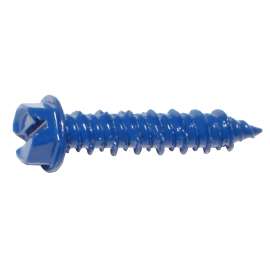 MIDWEST FASTENER 10530 Masonry Screw, 1/4 in Dia, 1-1/4 in L, Steel