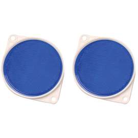 HY-KO CDRF-3B Carded Reflector, 9.63 in L Post, Blue Reflector