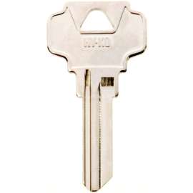 Hy-Ko 21250DE6 Key Blank, Brass, Nickel Plated