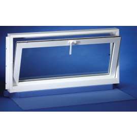 Duo-Corp Aristoclass 3223ART Hopper Basement Window, Insulated Glass Glass/Screen, Vinyl Frame