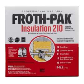 Dow Froth-Pak 12031897 Foam Sealant Kit, 30 s Functional Cure, 240 deg F