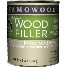 ECLECTIC 36011126 Wood Filler, Liquid, Paste, Natural/Tupelo, 45 oz Can