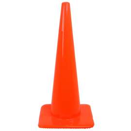 SAFETY WORKS 10073409 Safety Cone, 18 in H Cone, Bright Orange Cone