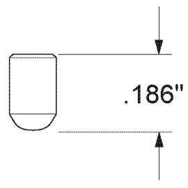 Weiser 010084 Bottom Pin, Specifications: #1 Size