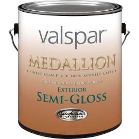 Valspar Medallion 4300 Series 43081GAL Latex Paint, Semi-Gloss, Pastel Base, 1 gal