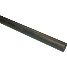 JM Eagle Schedule Series 27946 Pipe, 1/2 in, 20 ft L, Solvent Weld, SCH 80 Schedule, PVC, Dark Gray