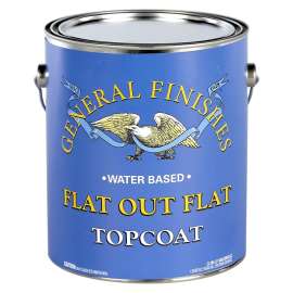 General Finishes FGA Elastomeric Deck Coating, Flat, White, 1 gal, Can