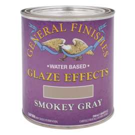 General Finishes QTSG Glaze Effect Paint, Smokey Gray, 1 qt, Can
