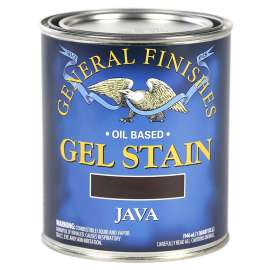 General Finishes JQ Stain, Java, Gel, Liquid, 1 qt, Can