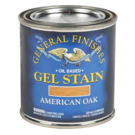General Finishes OH Stain, American Oak, Gel, Liquid, 1/2 pt, Can