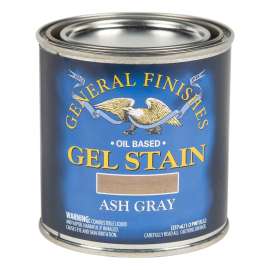 General Finishes AHP Stain, Ash Gray, Gel, Liquid, 1/2 pt, Can
